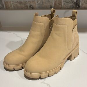 Athlefit Women’s Chelsea Boots Chunky Heel Slip On Ankle Boot